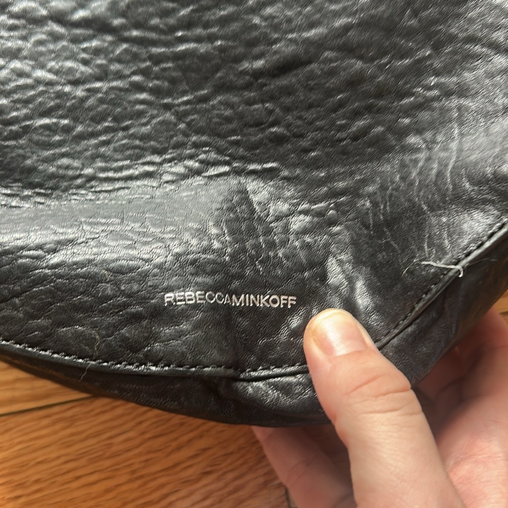 Rebecca Minkoff Unlined Saddle Bag black - Picture 7 of 12